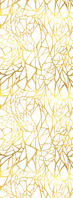 Fabric roller blind Yellow pattern
