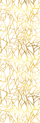 Fabric roller blind in a yellow pattern