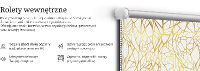 Fabric roller blind Yellow pattern