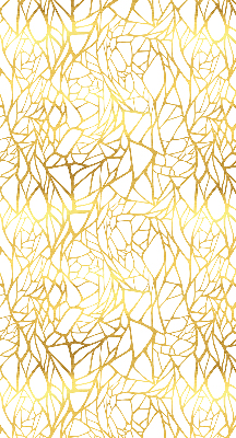 Fabric roller blind in a yellow pattern