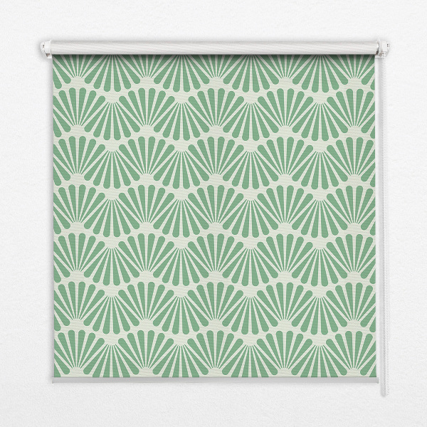 Modern roller blind Green slalom