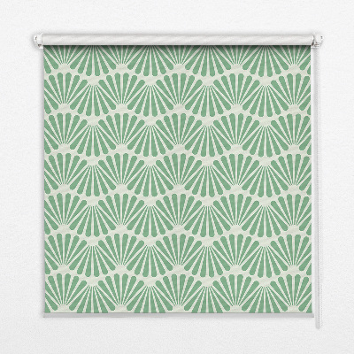 Modern roller blind Green slalom