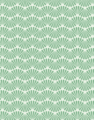 Roller blind modern green slalom design