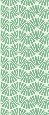 Roller blind modern green slalom design
