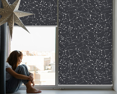 Roller blind for large window Constellation