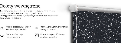 Roller blind for large window Constellation
