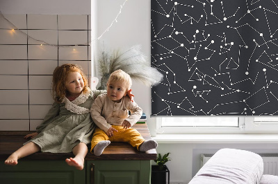 Roller blind for large window Constellation