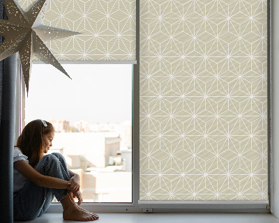 Fabric roller blind White dots connected by dots