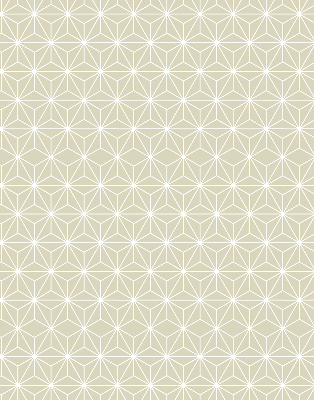 Fabric roller blind with white connected dots pattern