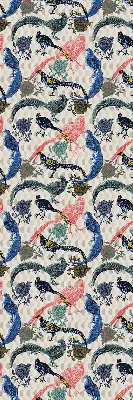 Modern roller blind colorful peacocks pattern