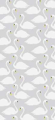 Fabric roller blind Swans