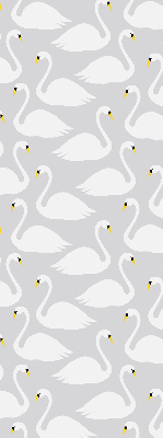 Fabric roller blind Swans