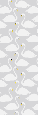 Fabric roller blind Swans