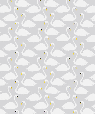 Fabric roller blind Swans