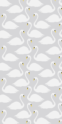 Fabric roller blind Swans
