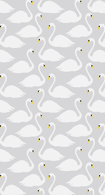 Fabric roller blind Swans