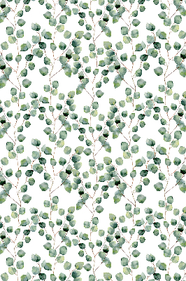Fabric roller blind with a leaves from the branches pattern