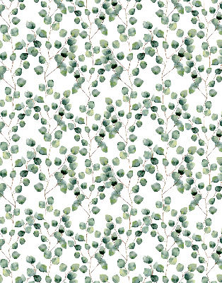 Fabric roller blind Leaves from the branches