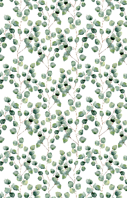 Fabric roller blind with a leaves from the branches pattern