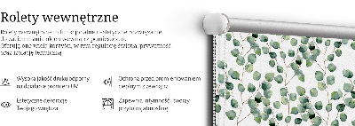 Fabric roller blind Leaves from the branches