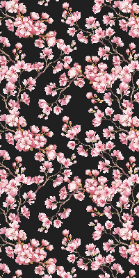 Roller blind for large window Flowers from the tree