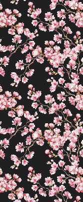 Roller blind for large window Flowers from the tree