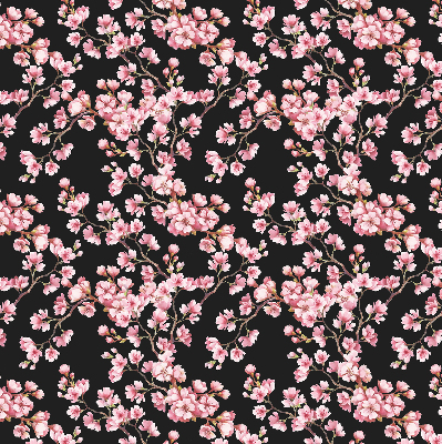 Roller blind for large window Flowers from the tree