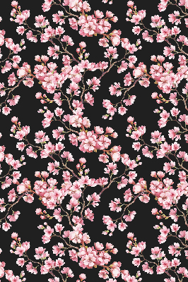 Roller blind for large window Flowers from the tree
