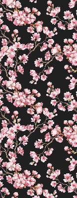 Roller blind for large window Flowers from the tree