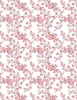 Fabric roller blind Pink lily