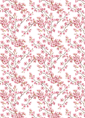 Fabric roller blind Pink lily
