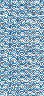 Modern roller blind colorful scales pattern