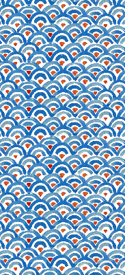 Modern roller blind Colorful scales