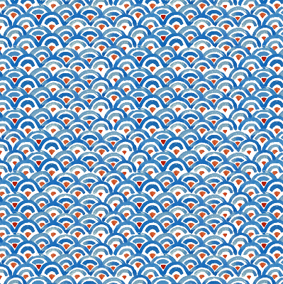 Modern roller blind Colorful scales