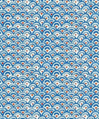 Modern roller blind colorful scales pattern