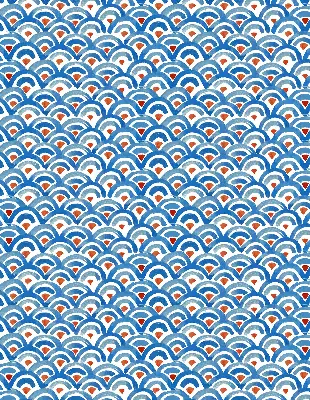 Modern roller blind colorful scales pattern
