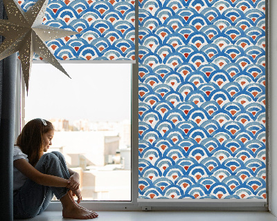 Modern roller blind Colorful scales