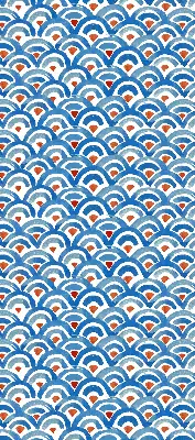 Modern roller blind colorful scales pattern
