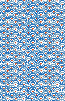 Modern roller blind Colorful scales