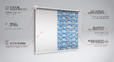 Modern roller blind Colorful scales