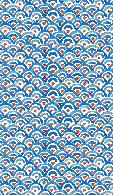 Modern roller blind colorful scales pattern