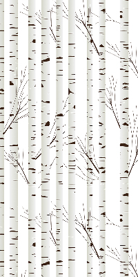 Roller blind for large window Birches