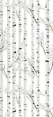 Roller blind for large window Birches