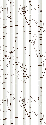 Roller blind for large window Birches