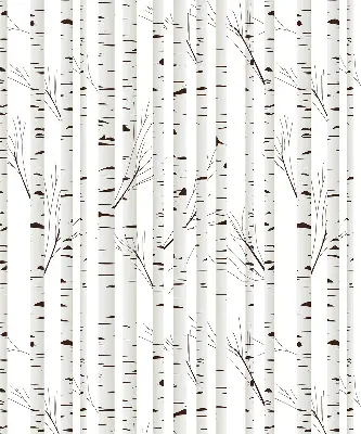 Roller blind for large windows in Birches design