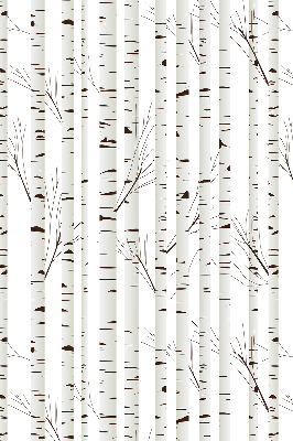 Roller blind for large window Birches