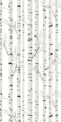 Roller blind for large window Birches