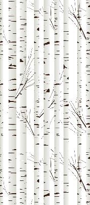Roller blind for large window Birches