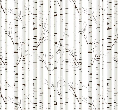 Roller blind for large window Birches