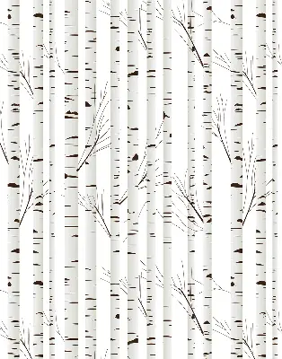 Roller blind for large windows in Birches design